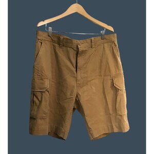 POLO BY RALPH LAUREN MENS BROWN COTTONRELAX FIT CARGO SHORTS SIZE 40